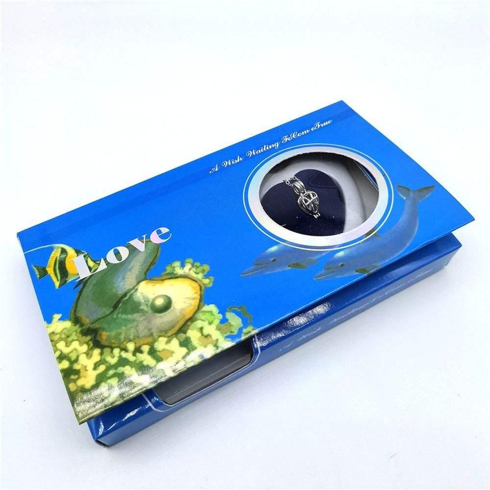 Freshwater Shell Canned Oyster Ocean Love Real Pearl Necklace Set