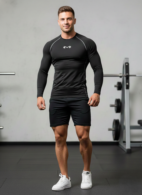 Black full slevee comprission