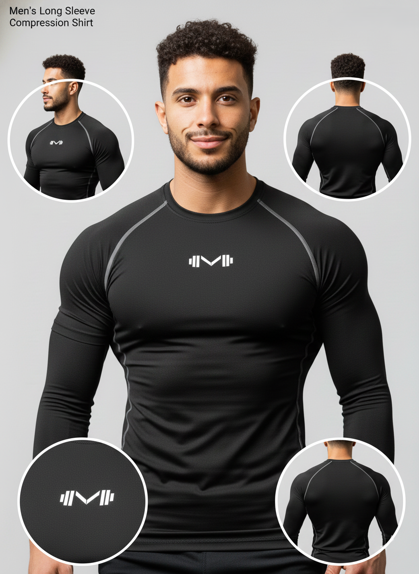 Black full slevee comprission